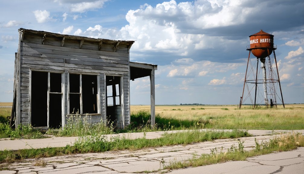 abandoned settlement s decaying remnants