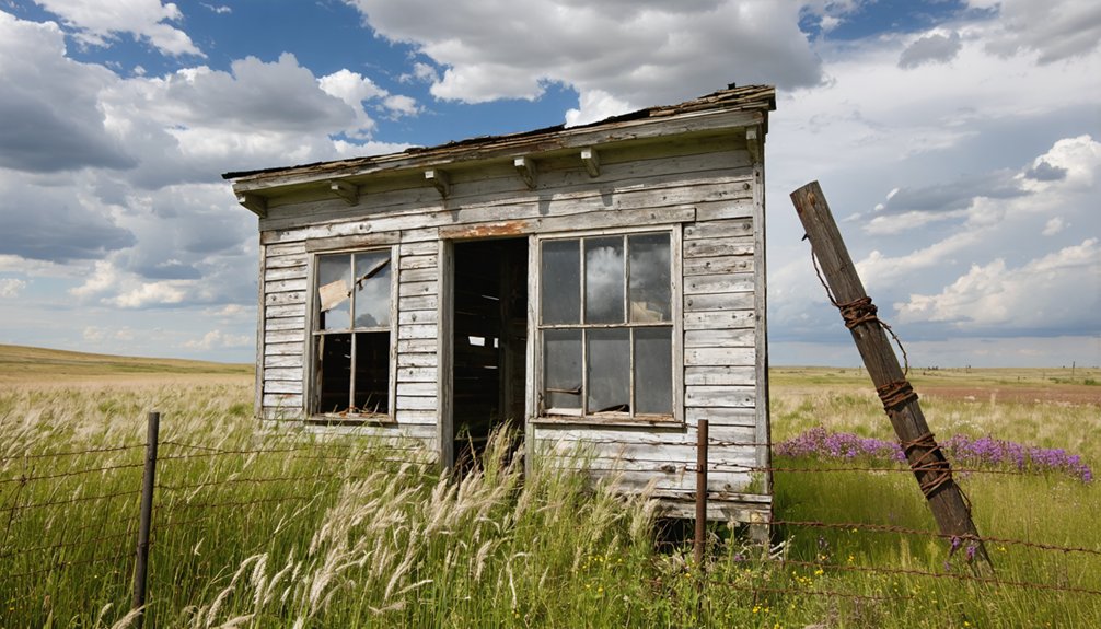 abandoned town with memories