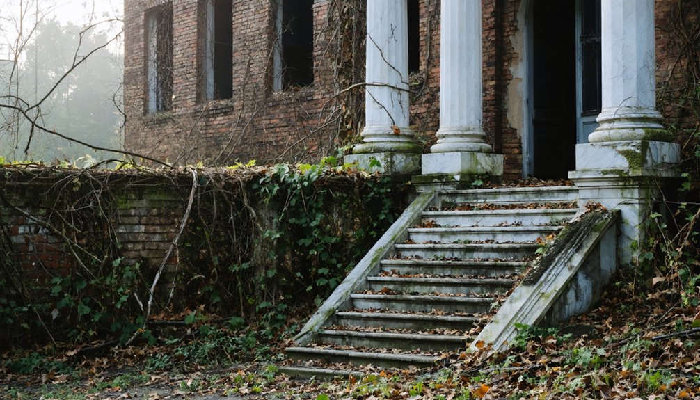 abandoned wellness retreat ruins