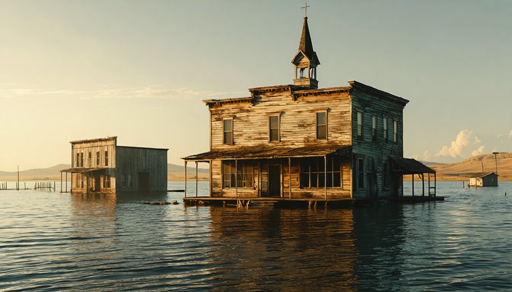 boomtown submerged by reservoir