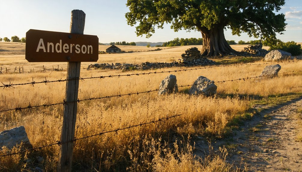 early settlers shaped anderson