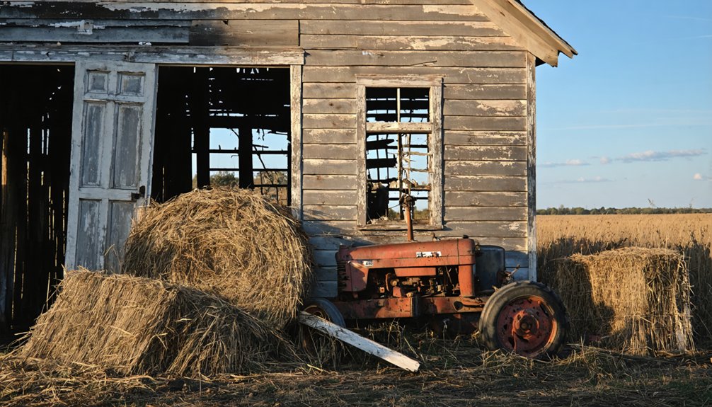 empty fields forgotten town