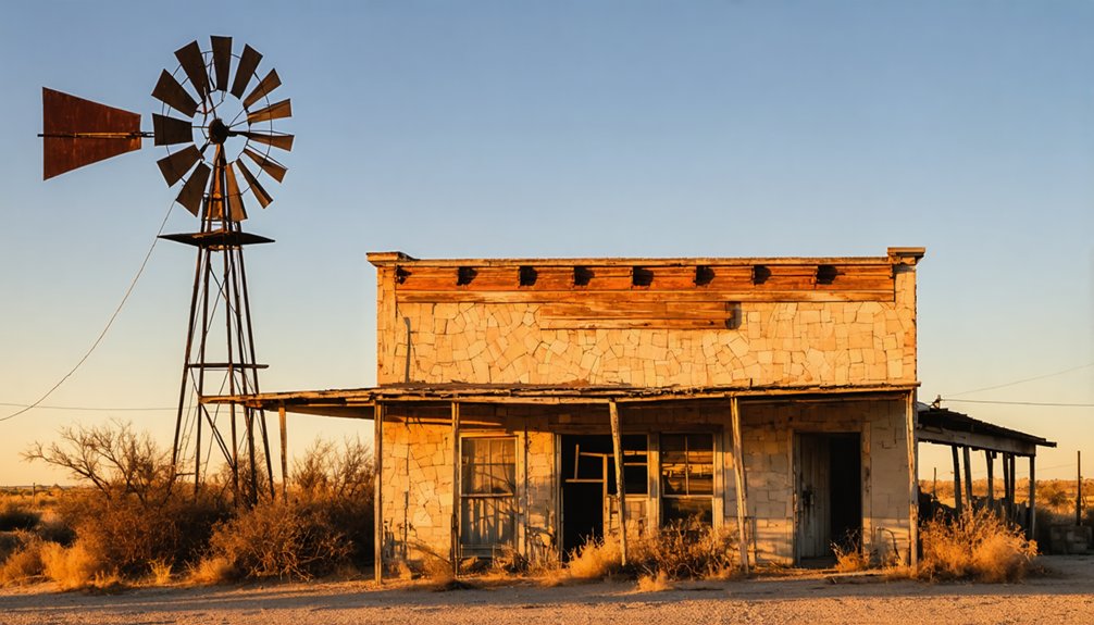 exploring decaying ghost town