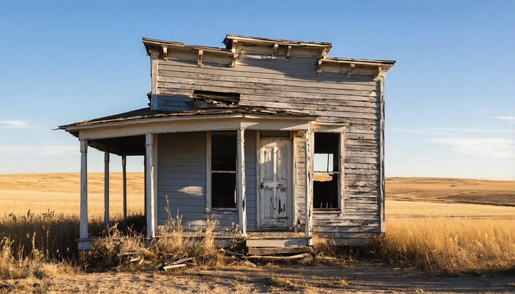 exploring remote ghost town