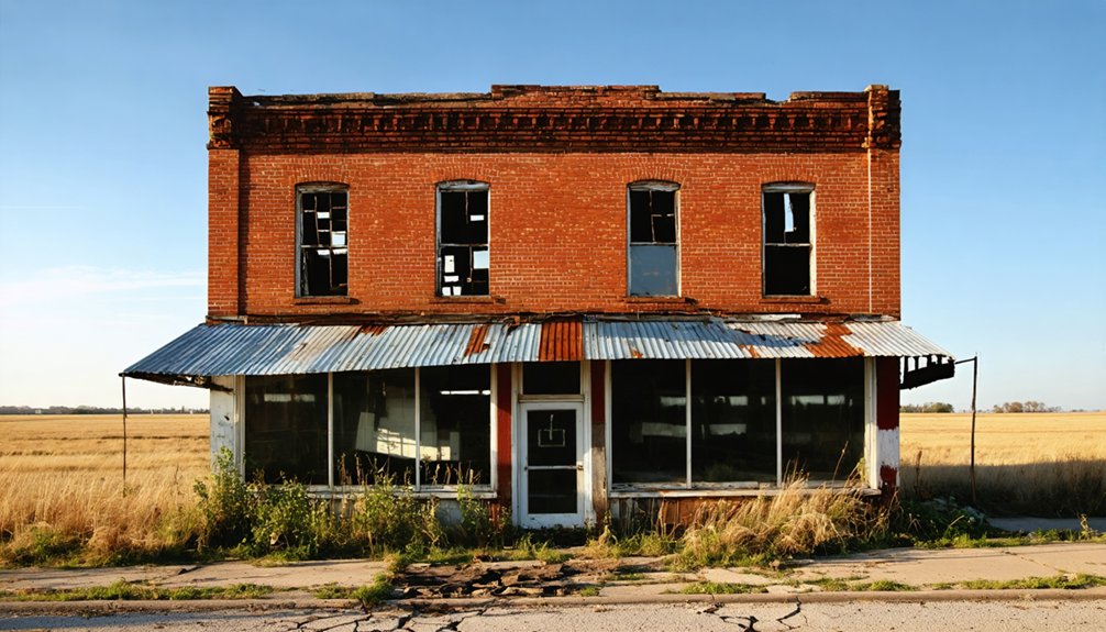 from thriving to abandoned