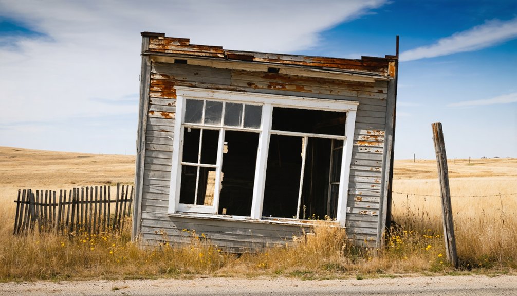 ghost town architectural remnants