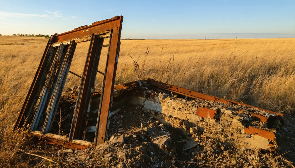 ghost town in prairie