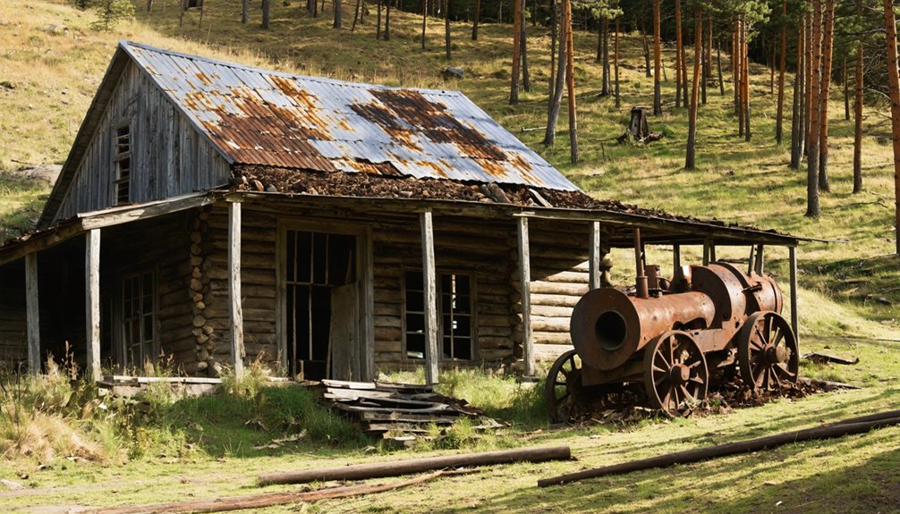 ghost town mining remnants