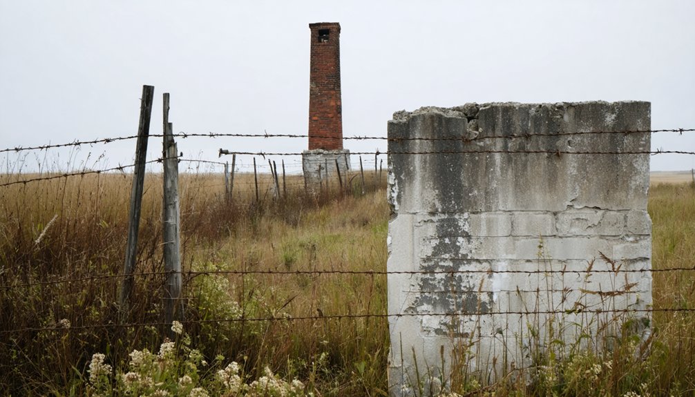 ghost town remnants remain