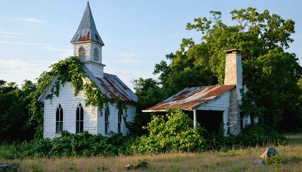 haunting memorial of decay