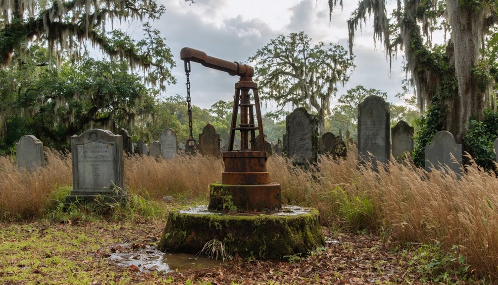 historic cemetery and wells
