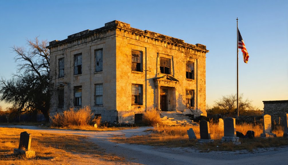 historic courthouse in ruins