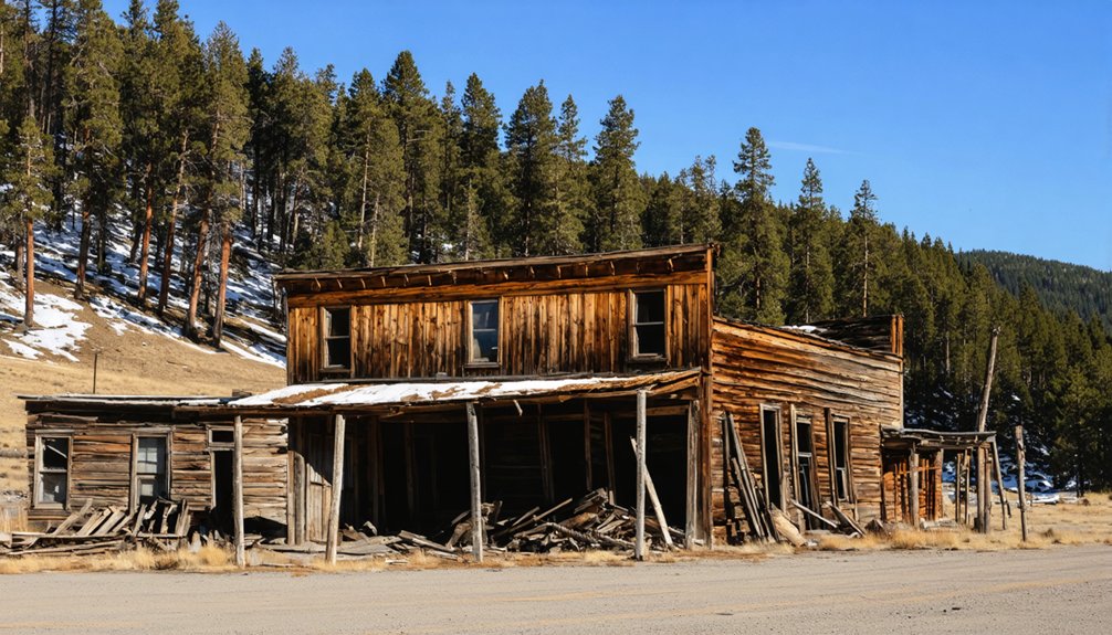 historic mining town structures