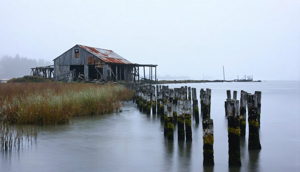 nature reclaims mining remnants