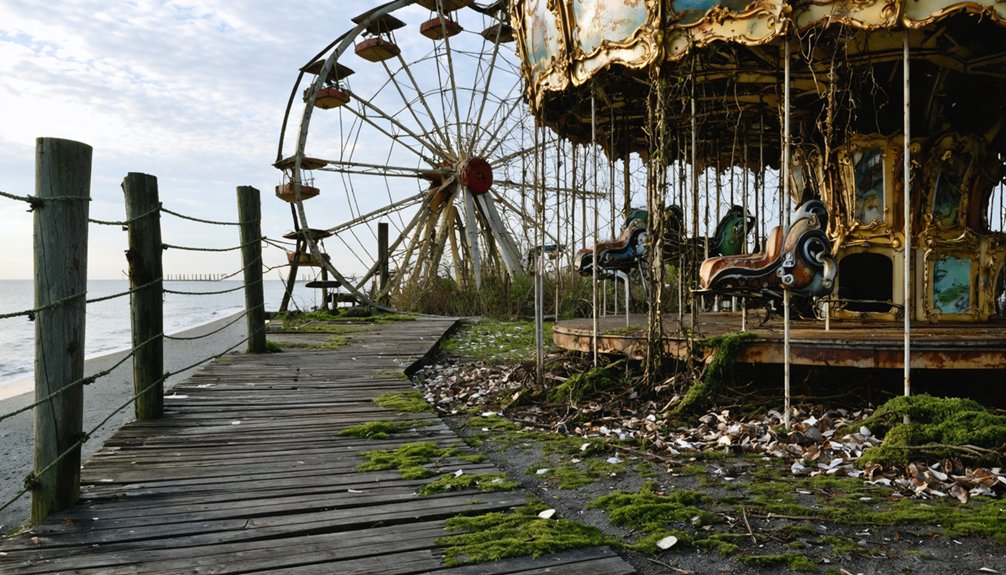 nature reclaims pleasure beach