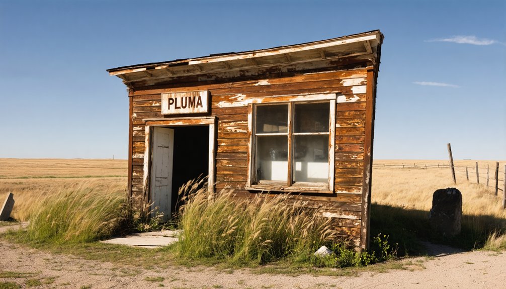 pluma ghost town origins