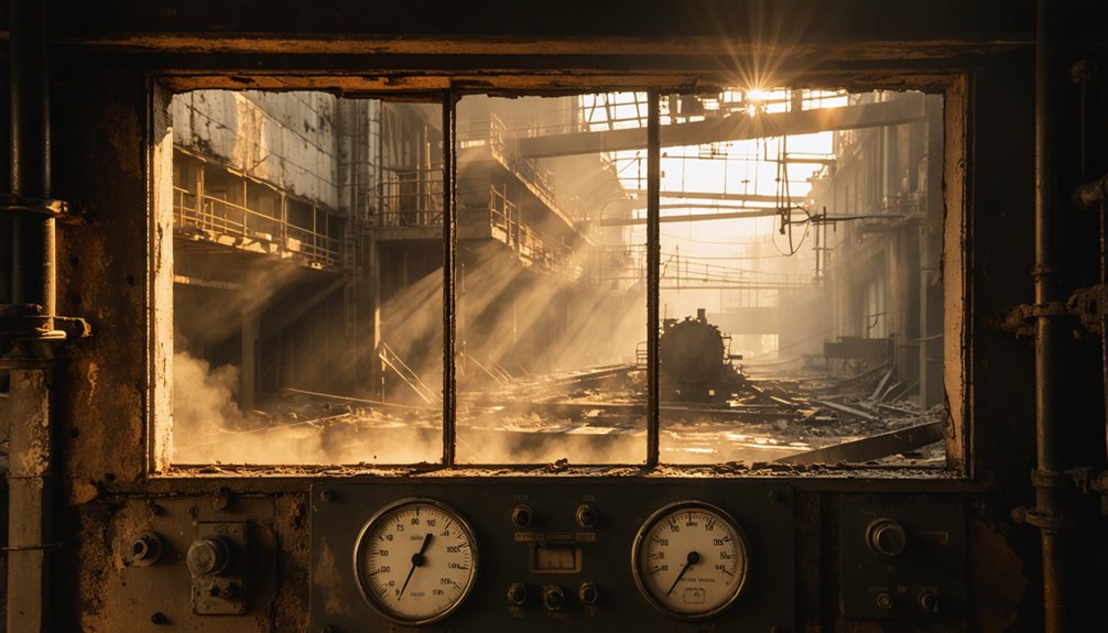 power plant explosion devastation