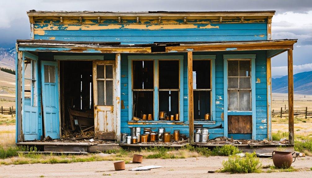 remnants of a mining community