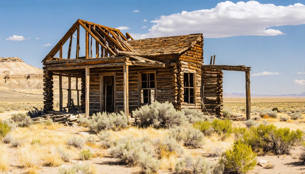 scattered foundations ghost town