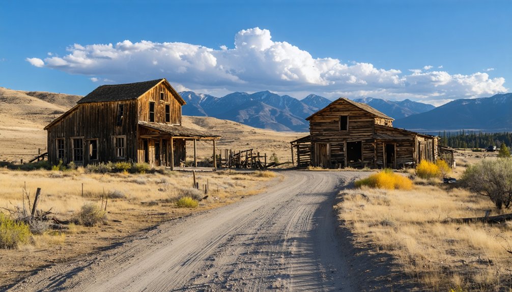 stunning mountain ghost town