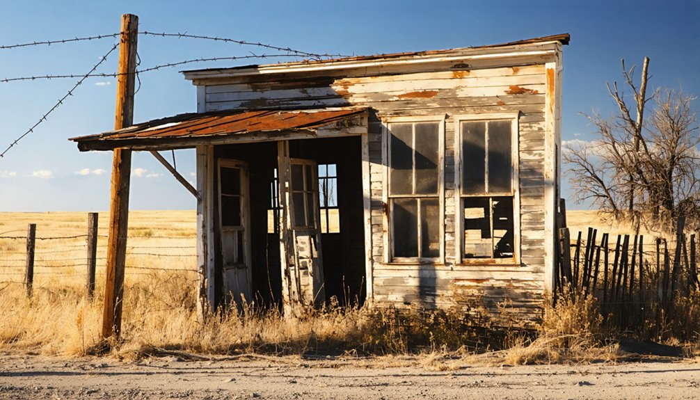 weathered ghost town photography