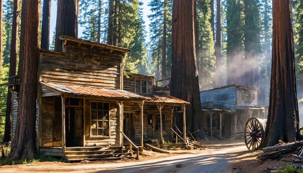 abandoned california forest town