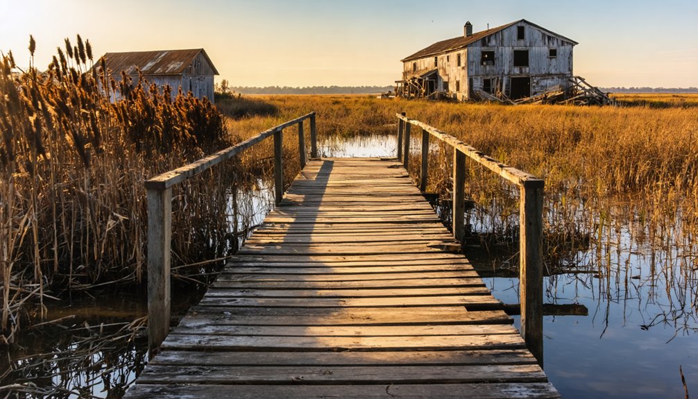 abandoned california river town