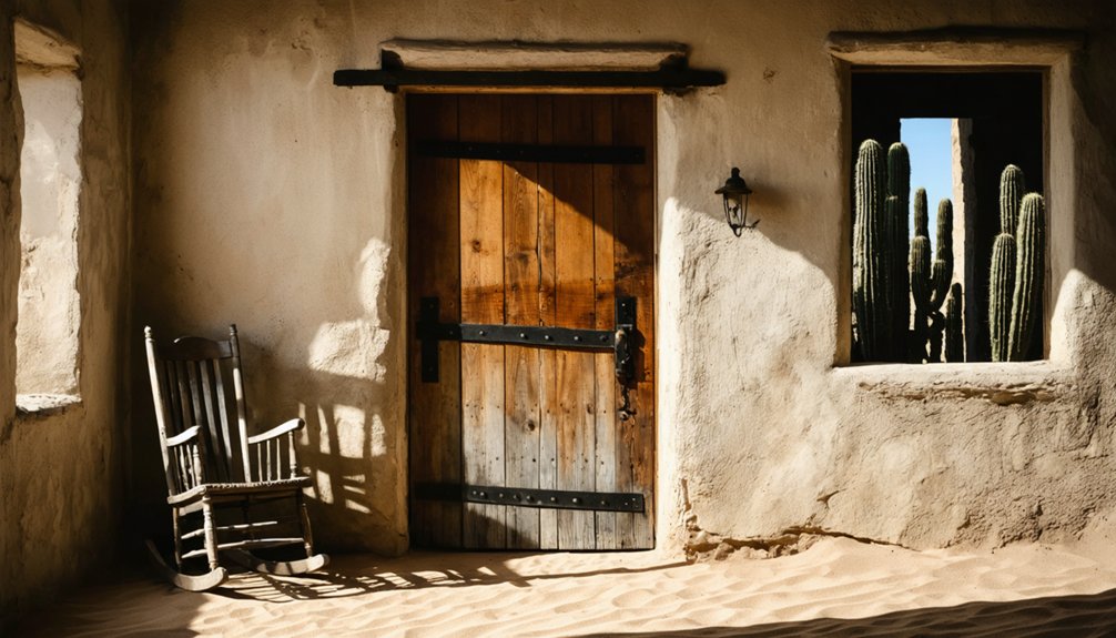 abandoned desert mining settlement