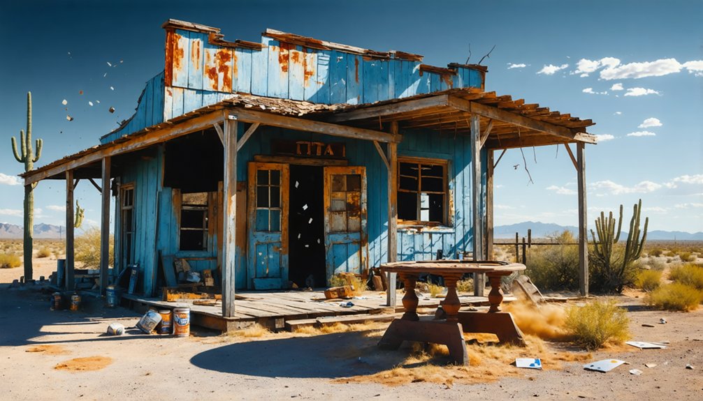 abandoned desert mining town