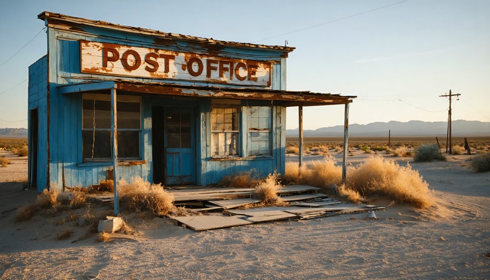 abandoned desert mining town