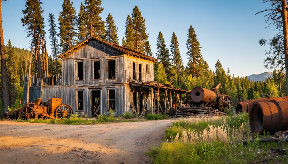 abandoned historic mining settlement