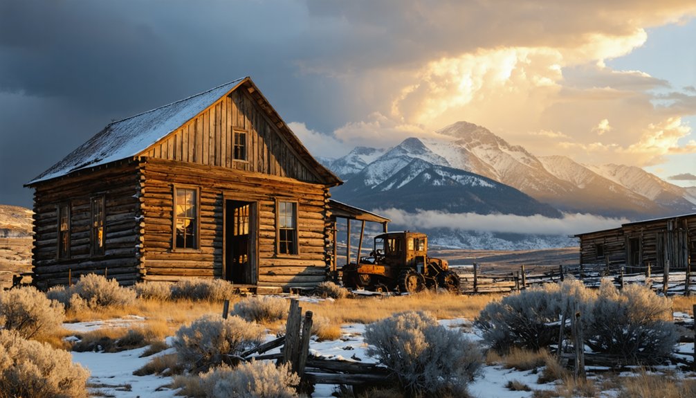 abandoned historic mining settlement
