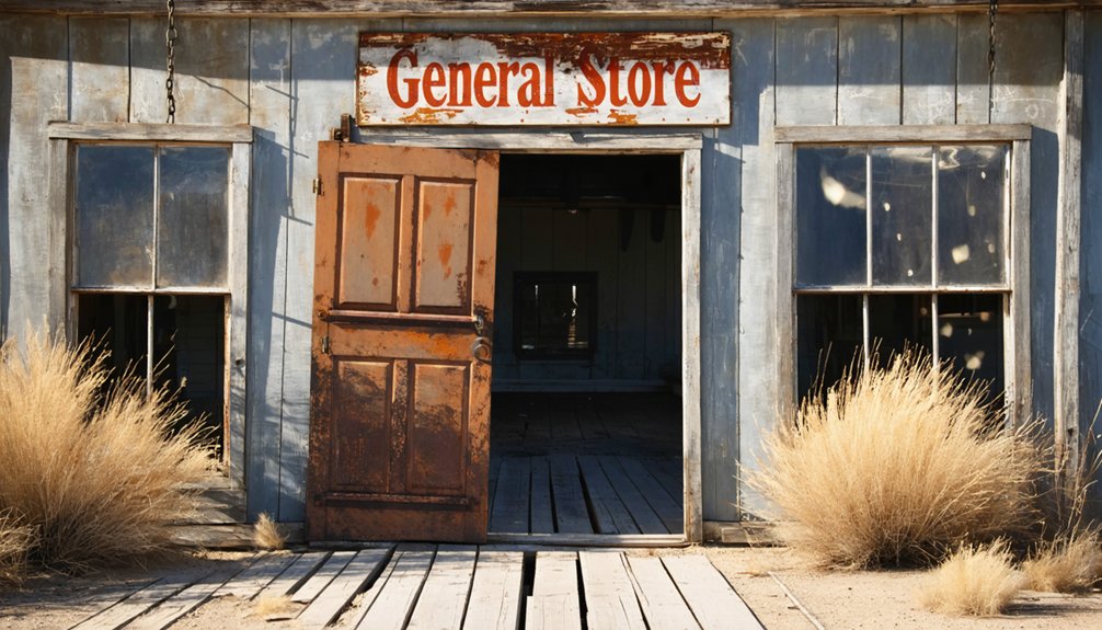 abandoned historic mining town