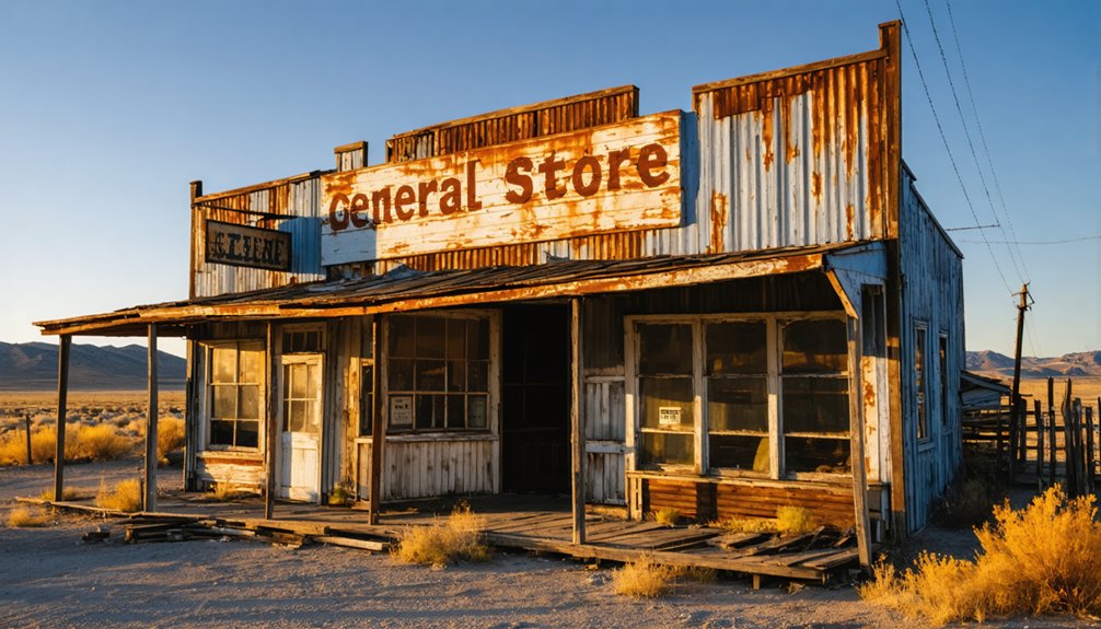 abandoned historical mining site