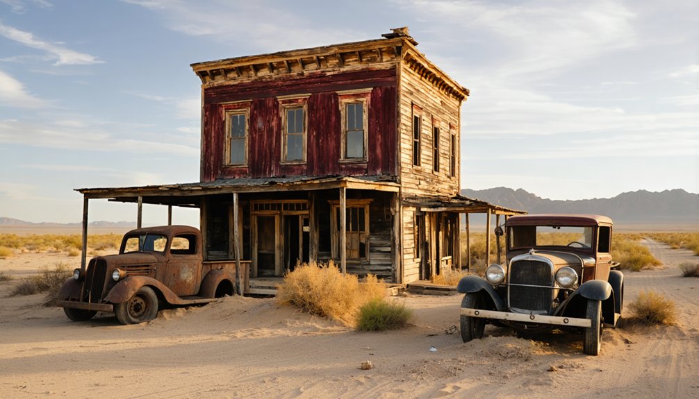 abandoned historical mining town