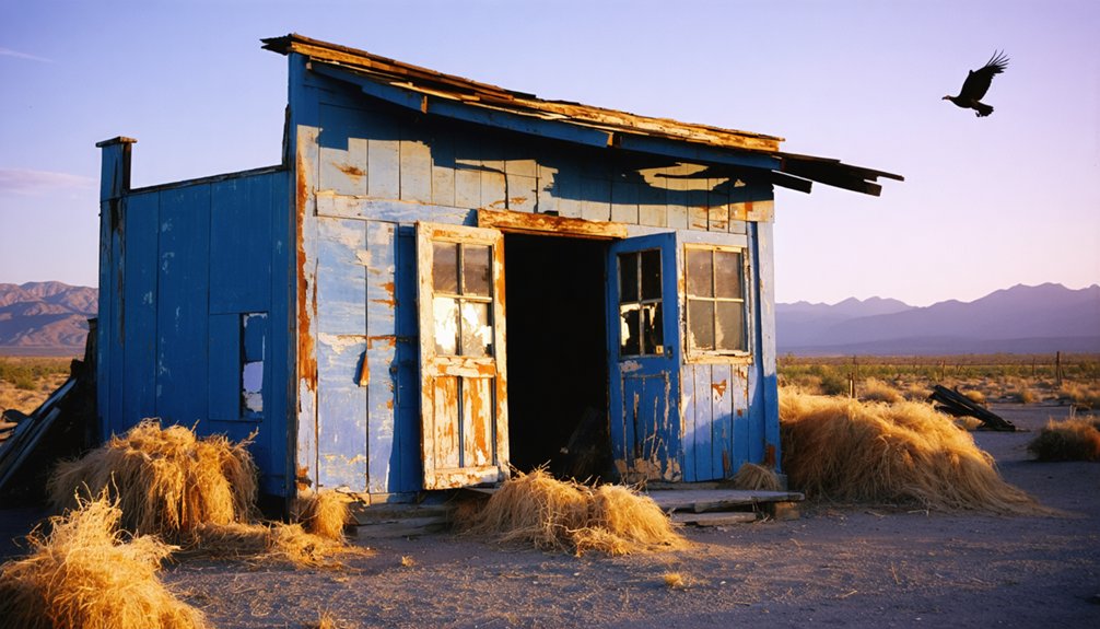 abandoned historical mining village