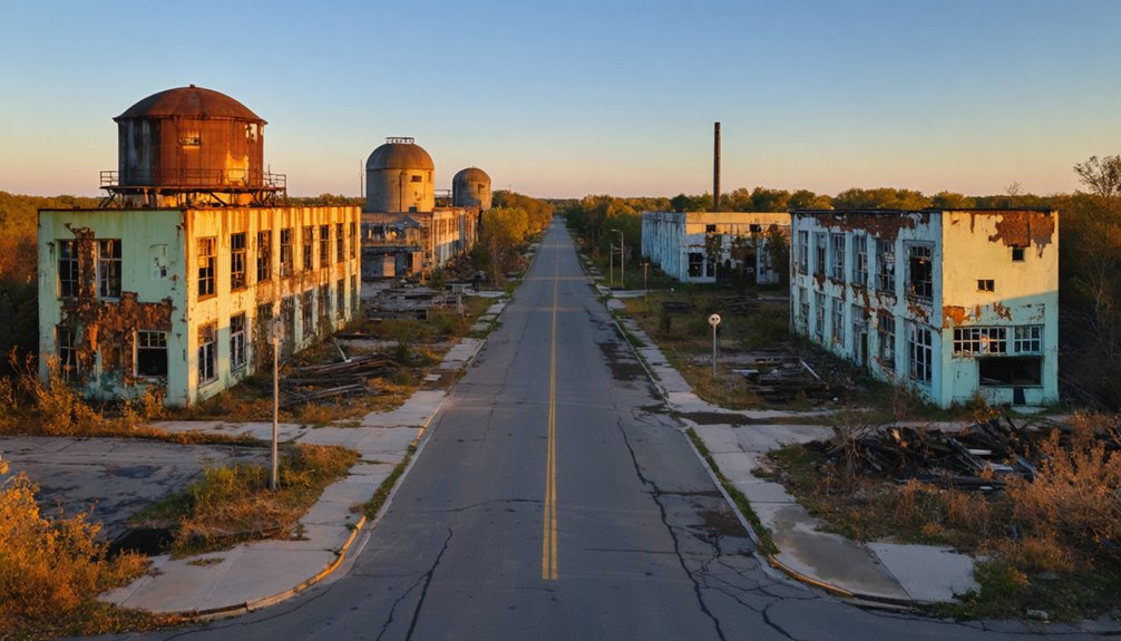 abandoned idealistic american towns
