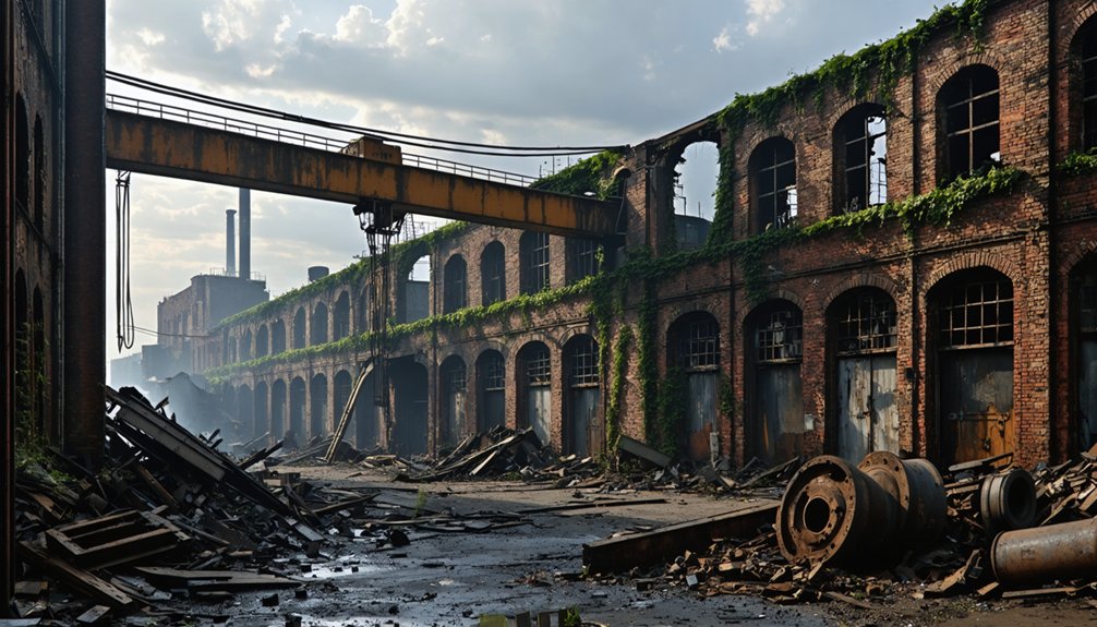 abandoned industrial foundry towns