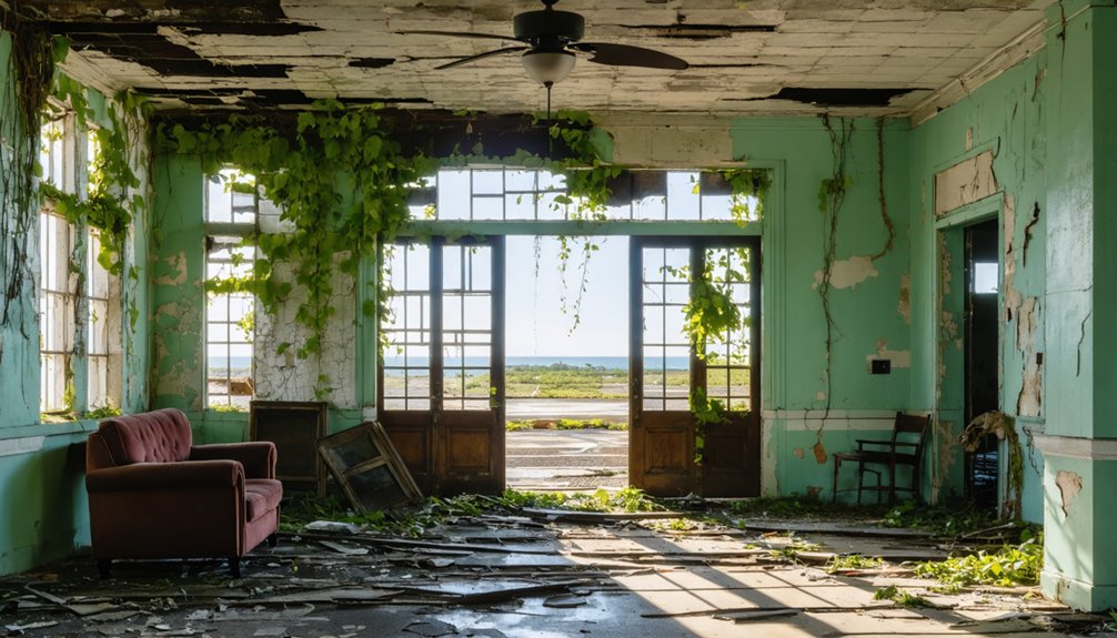 abandoned military complex transition