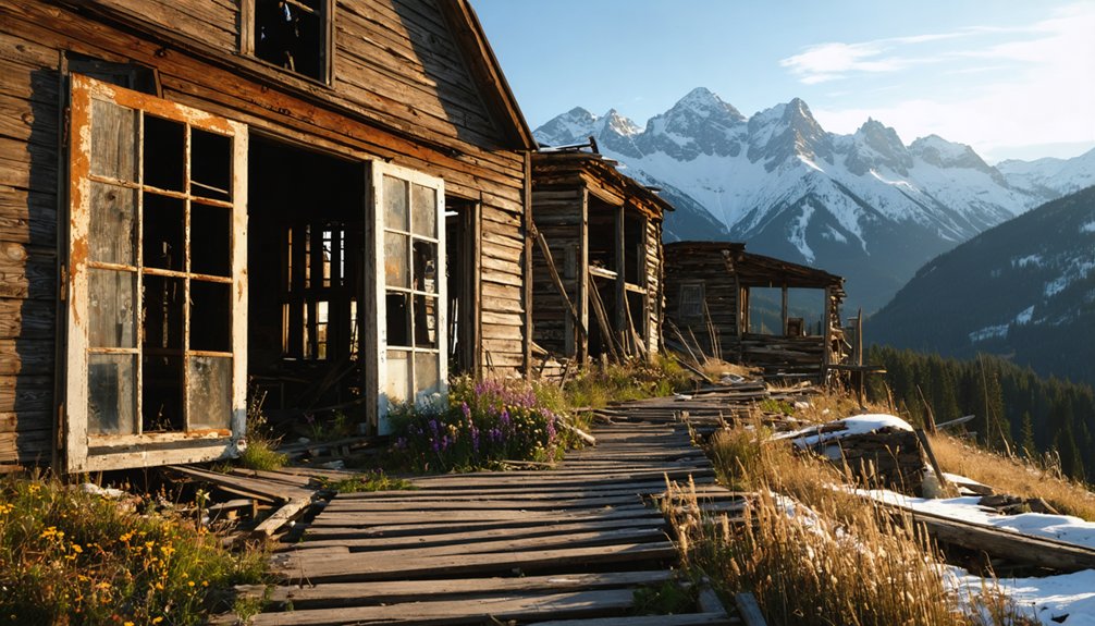 abandoned mining community remains