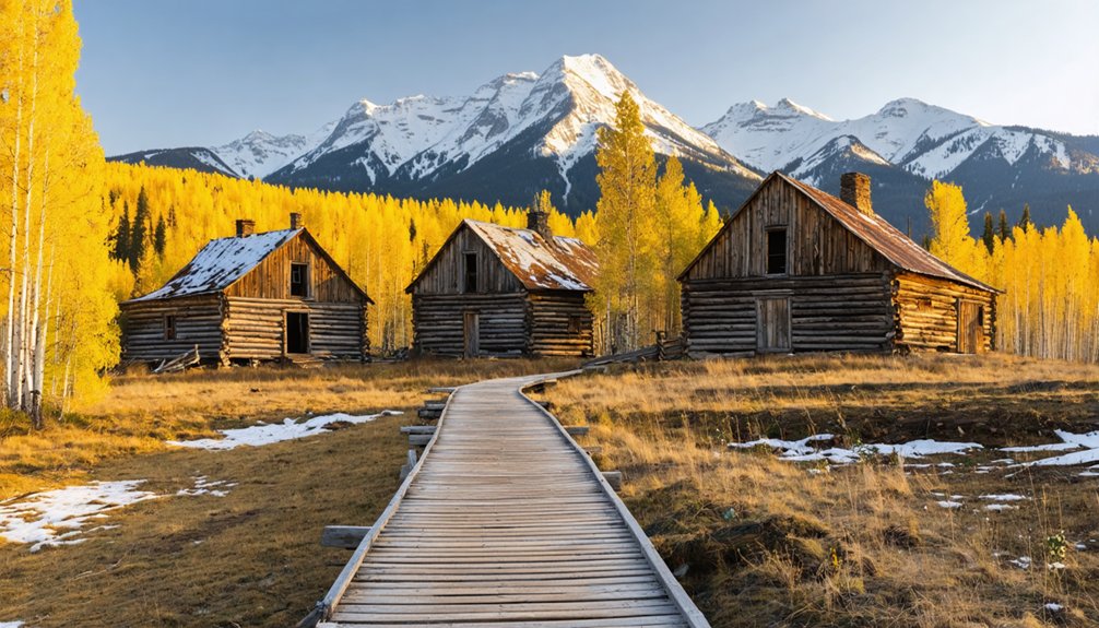 abandoned mining settlement remains