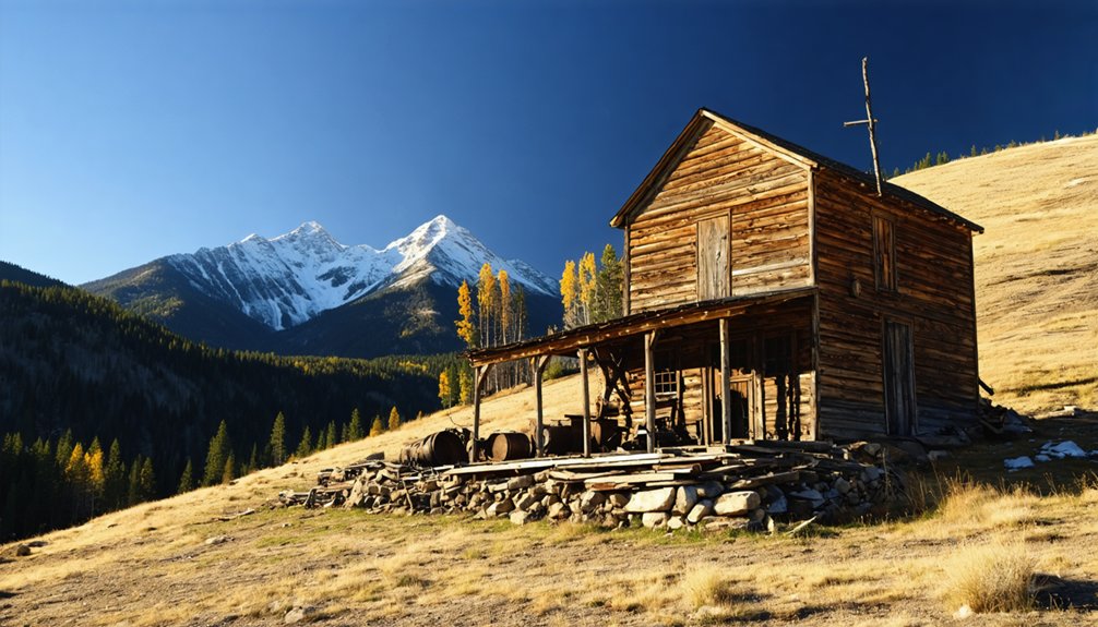 abandoned mining settlement ruins