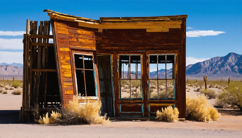 abandoned mining settlement ruins