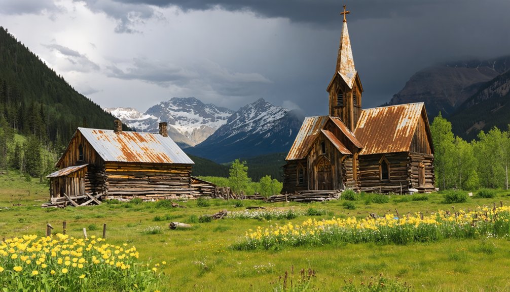 abandoned mining settlement site