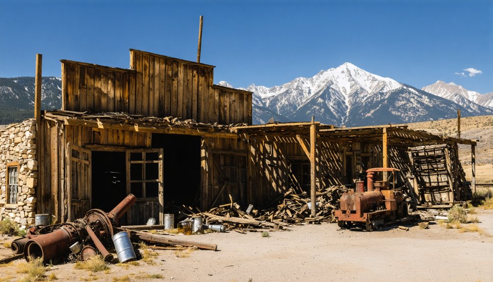 abandoned mining town relics