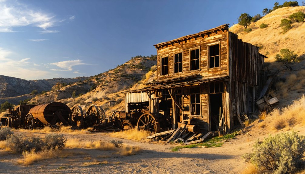 abandoned mining town relics