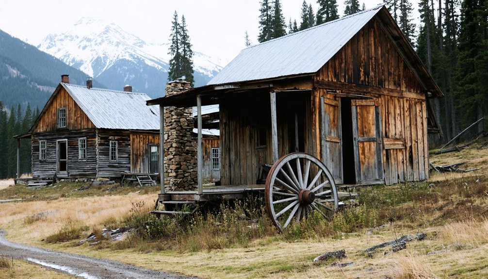 abandoned mining town remains