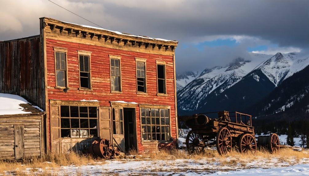 abandoned mining town remains
