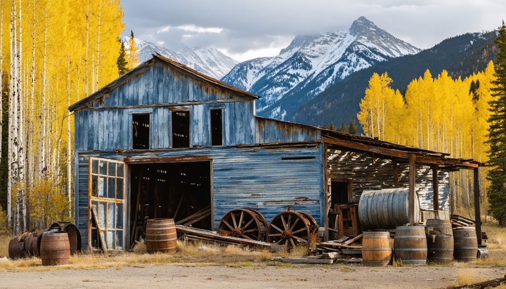 abandoned mining town remains