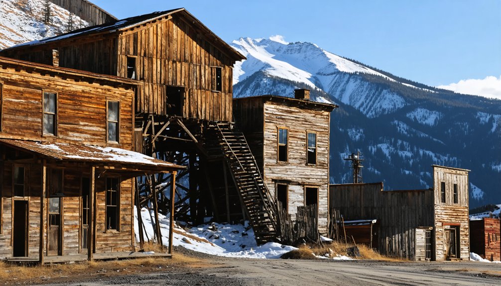 abandoned mining town remains